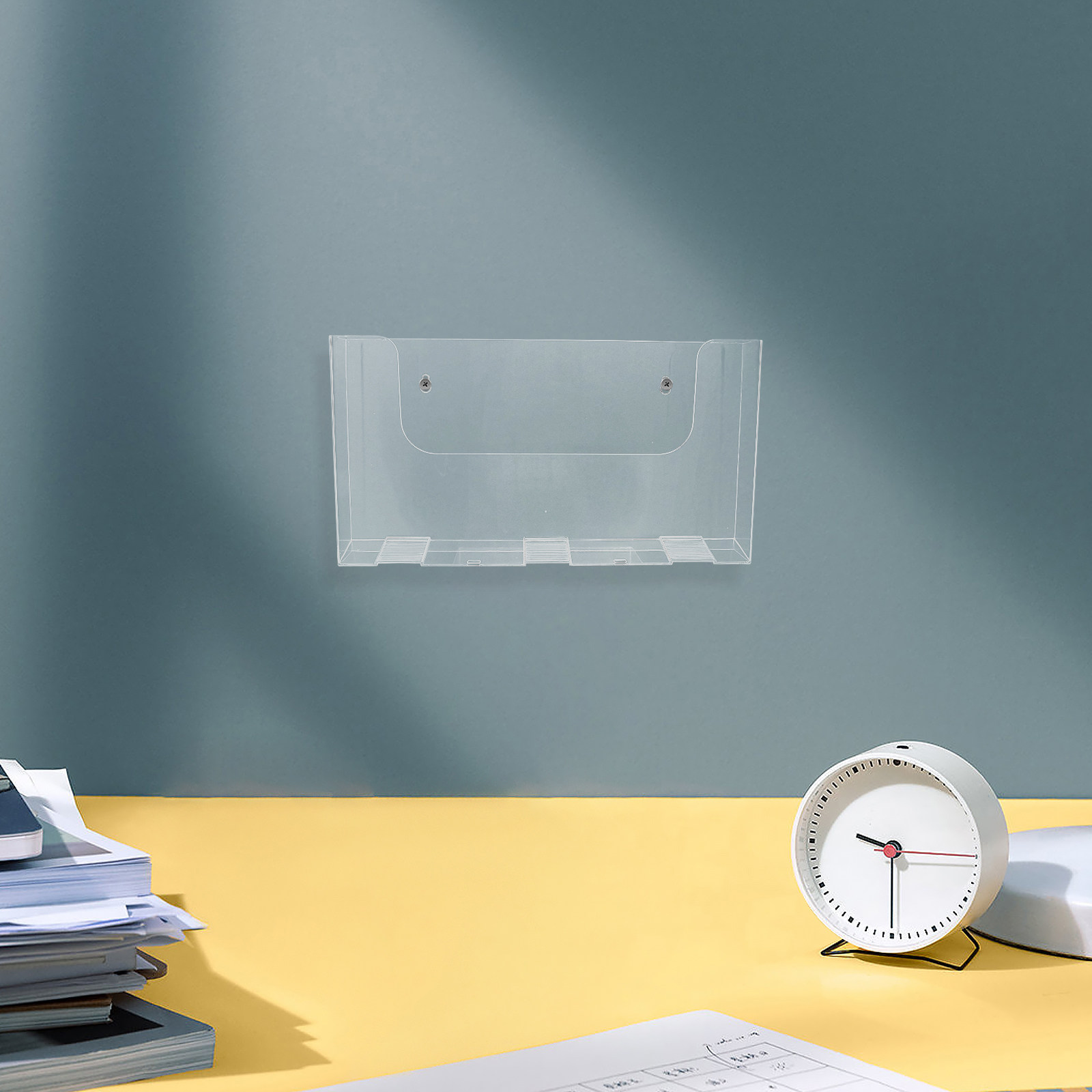 2Pcs Wall File Holder Acrylic  - Magazine Holder Rack 评论和价格