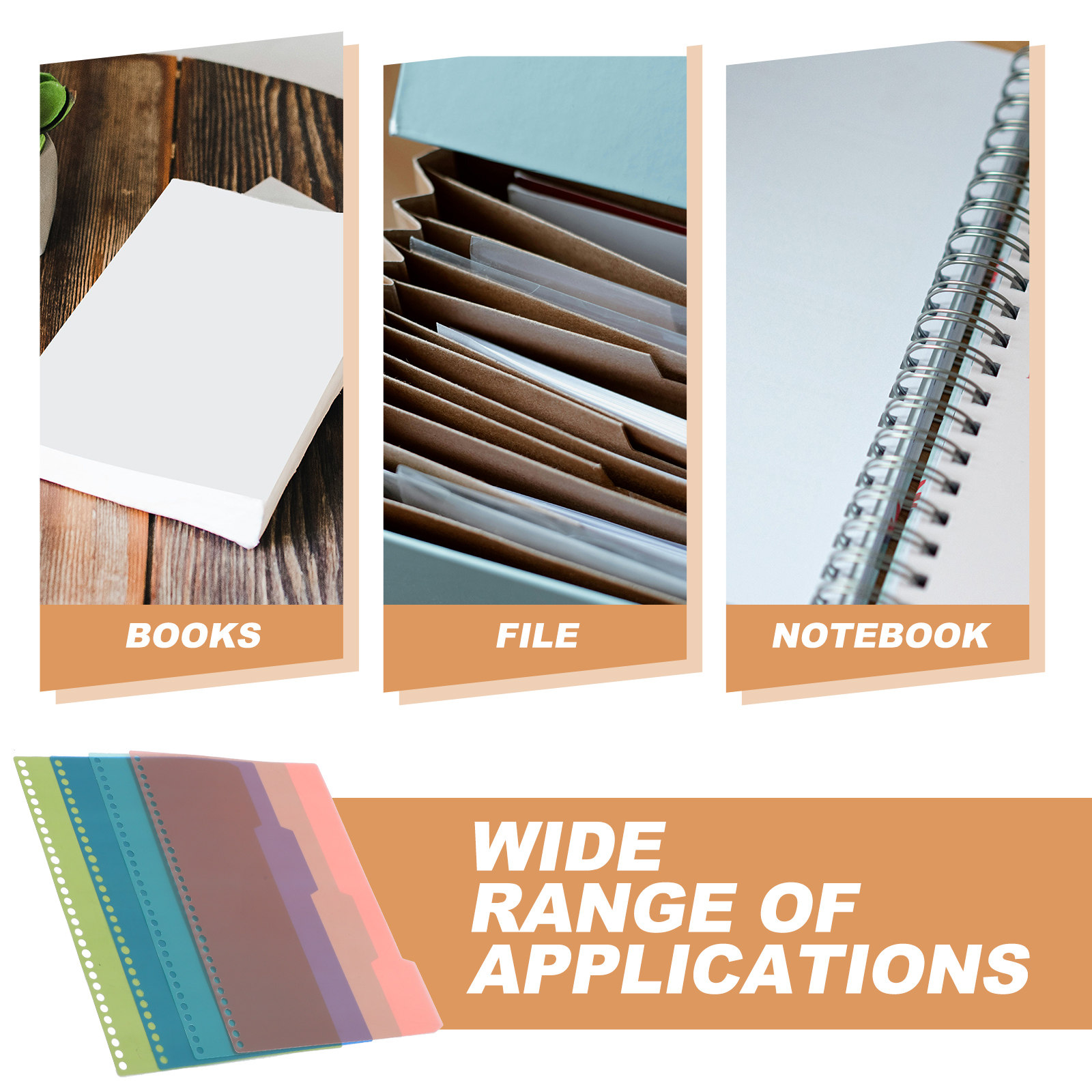 4Sets Plastic Index Dividers f - Tab Divider A4 评论和价格