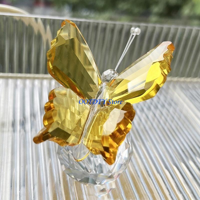 367A Crystal Butterfly Figurin - Paper Weight Crystal 评论和价格