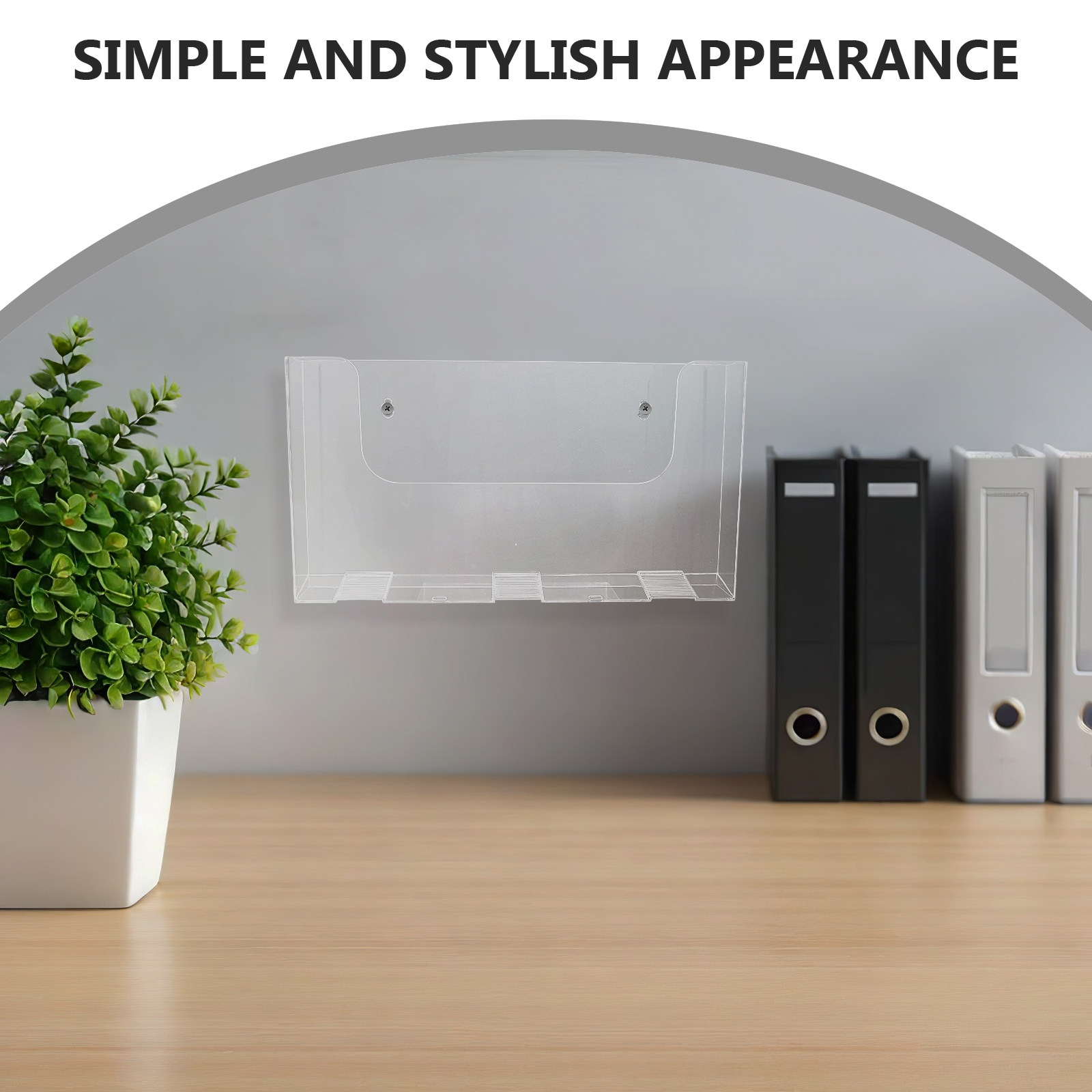 2Pcs Acrylic Wall File Holders - Magazine Holder Rack 评论和价格